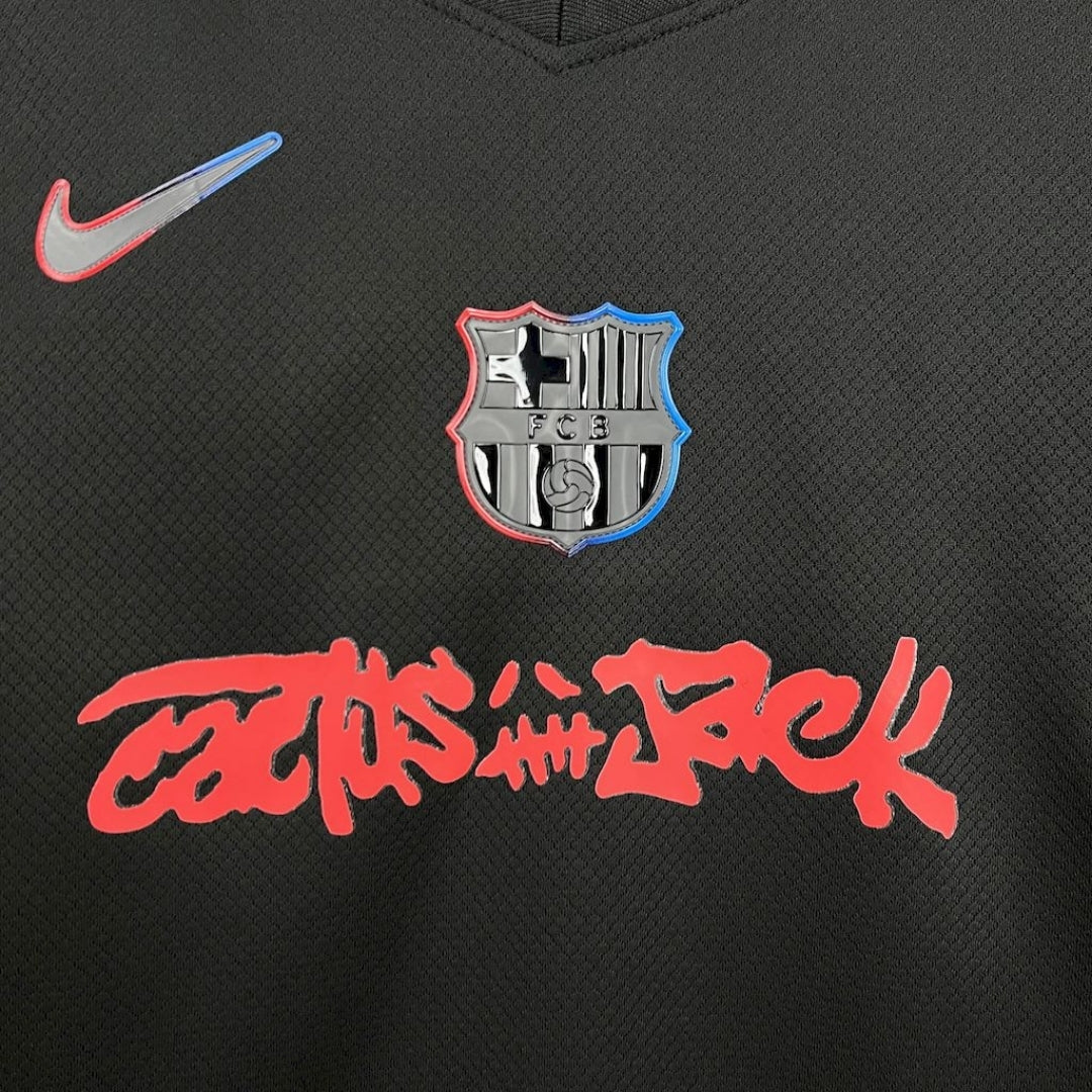 BARCELONA II x TRAVIS SCOTT CACTUS JACK NEGRA 2025 EDICIÓN LIMITADA KIT ENFANT