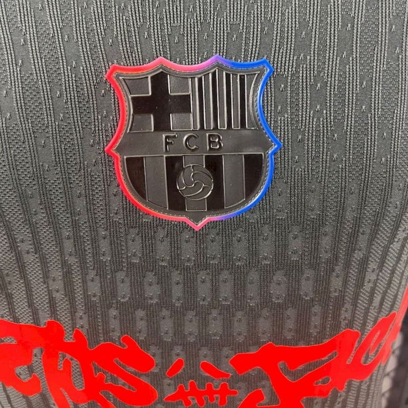 BARCELONA x TRAVIS SCOTT CACTUS JACK NEGRA 2025 EDICIÓN LIMITADA VERSION JUGADOR