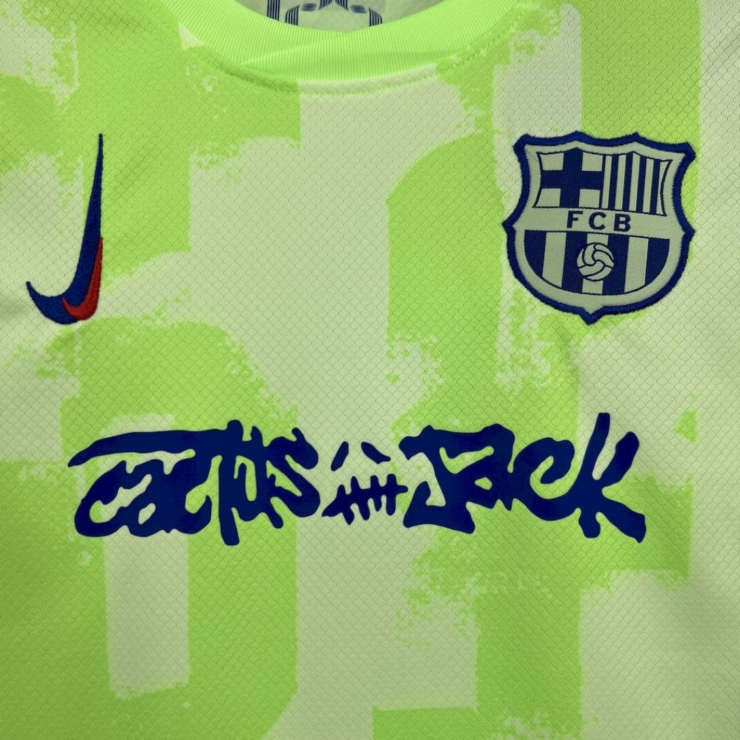 BARCELONA x TRAVIS SCOTT CACTUS JACK VERDE 2025 EDICIÓN LIMITADA KIT ENFANT