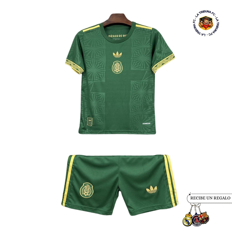 MÉXICO EDICIÓN ESPECIAL DORADO VERDE 25/26 KIT ENFANT