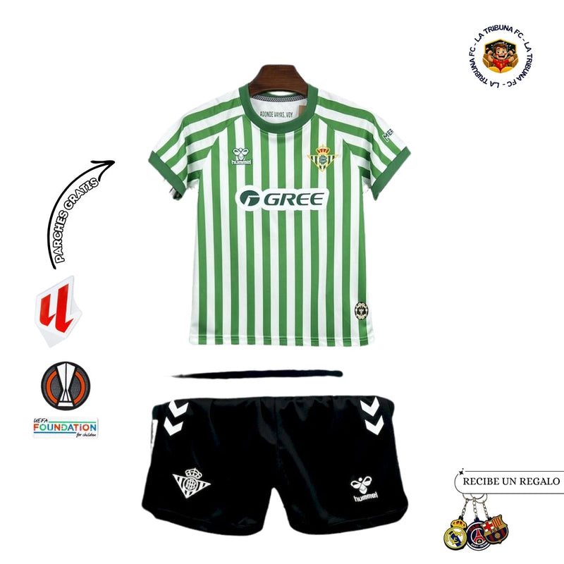 REAL BETIS EDICIÓN ESPECIAL CONFERENCE LEAGUE FINAL 25/26 KIT ENFANT